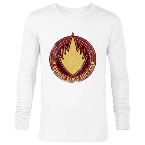 Marvel WHAT IF…? A Ravager Never Flies Solo Badge Standard - Long Sleeve T-Shirt for Men – Customized-White