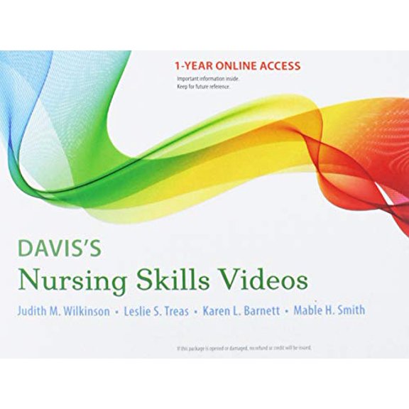 Pre-Owned Davis's Nursing Skills Videos: 12-month access, 9780803660595, 0803660596, Paperback, 1 edition