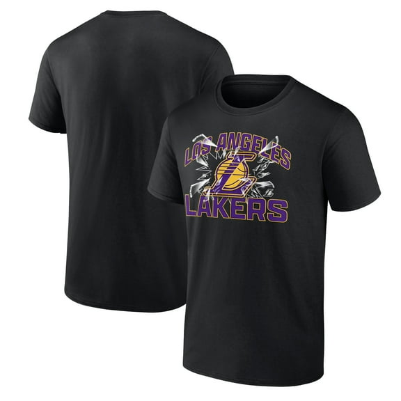 Men's  Black Los Angeles Lakers Shattered T-Shirt