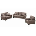 thumbnail image 3 of Topline Home Furnishings Luxurious Brown 3pc Sofa Combination, 3 of 5