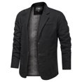 thumbnail image 2 of Traje retro de primavera de color sólido para hombres de negocios jóvenes y de mediana edad, traje holgado, chaqueta informal que combina con todo, 2 of 5