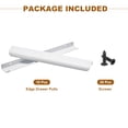 thumbnail image 7 of 10 Pack Finger Edge Pull Cabinet Handles 7.5 Inch (192mm) Hole Center Kitchen Drawer Handles Knobs White, 7 of 7