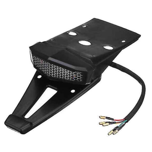 Guardabarros trasero para motocicleta, luz trasera de freno, lámparas para matrícula, Dirt Bike