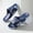 Navy, variant on Unisex Slide Slippers Open Toe On Flat Sole Sandals for Couples Indoor Bathroom Walking Shoes Sneakers US :6.5