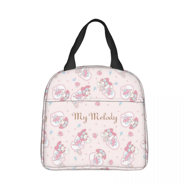 Bolsa de almuerzo con aislamiento de dibujos animados, bolsa térmica, contenedor de comida, My Melody, bolsa de almuerzo de alta capacidad, para hombres y mujeres, oficina