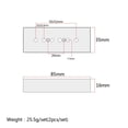 thumbnail image 5 of Paquete de 2 Cubierta de Pastilla Perfecl Marfil 50 52mm para Guitarra P90, 5 of 5