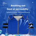 thumbnail image 4 of Ice Pack Cooling Vest, Ice Reflective Vest Cool Jacket for Working in Hot Weather,Outdoor Work Cooling Vest, 4 of 6