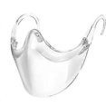 thumbnail image 1 of Folding Reusable Transparent Face Mask with Nose Pads - Large Protective Clear Mouth Nose Shield, 1 of 5