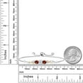 thumbnail image 3 of 925 Sterling Silver and 10K Yellow Gold White Moissanite Red Garnet and White Lab Grown Diamond Tennis Bracelet for Women (2.52 Cttw, Gemstone Birthstone, Fully Adjustable up to 9 inch), 3 of 4