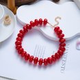 thumbnail image 5 of NICKSUN Vibrant Dopamine Color Resin Beaded Choker Necklace, Smooth Flat Round Disc Collarbone Statement Necklace, Minimalist Summer Vacation Stackable Jewelry, 5 of 8