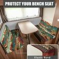 thumbnail image 2 of Uorisanigo RV Dinette Cushions Covers Ethnic Tribal Cactus Camper Bench Seat Cover Stretchable RV Sofa Cover Loveseat Furniture Protector for Camper Car Seat 1 Backrest & 1 Bench Covers, 2 of 7