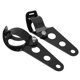 thumbnail image 4 of 2024, Soporte para faros delanteros de motocicleta, soportes de montaje para faros delanteros de 35 mm a 43 mm para Chopper Cafe Racer-Negro, 4 of 4