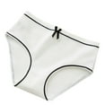 thumbnail image 1 of Culotte en Coton à Rayures avec Nœud pour Femmes et Filles, sous-Vêtements pour Femmes, Culottes Midi Taille, 1 of 8