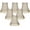 Gray - 6 Pack, variant on Royal Designs, Inc. Beaded Bell Clip On Chandelier Shade CS-315B-BLK/WH-6, Black, 3 x 5 x 4, Pack of 6