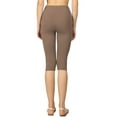 thumbnail image 4 of Womens High Waist Seamless Cotton Capri Leggings, 4 of 6