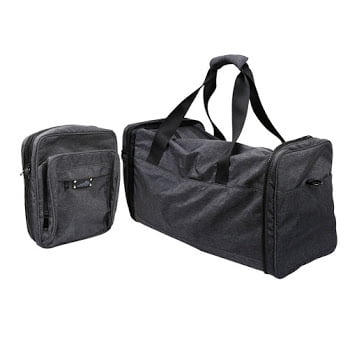 Business Travel Bag Foldable Scalable Travel Duffle Bag Overnight Bag Luggage for Garment Office Paper Files Folding Bag with Pockets Nylon with Removable Adjustable Shoulder Straps (Best Overnight Bag For Business Travel)