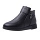 thumbnail image 1 of Zapatos Botines mujer Botines de mujer a la moda para otoño e invierno tacón bajo antideslizante parte superior alta felpa cálido Color sólido cremallera lateral cómodo (Black 7.5), 1 of 7