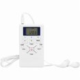 thumbnail image 1 of FM Pocket Radio - Mini Portable Radio Receiver LCD Display with Headphones - Personal Digital Tuning Walkman Radio for Walking Jogging Gym Camping, 1 of 5