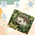 thumbnail image 3 of Hedgehog Printed Square Desk Mat Gaming Mouse Pad with Non-Slip Rubber Bottom - 8.3x9.8 Inch Office and Gaming Mouse Pad, 3 of 6