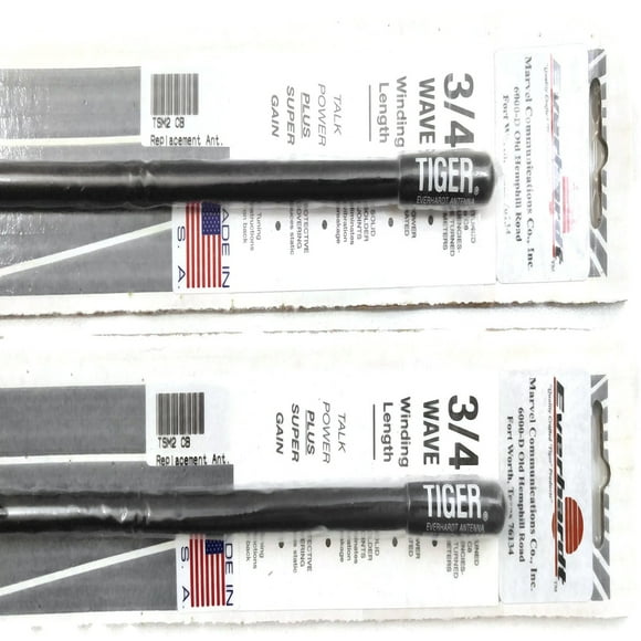 Dual FlexiWave 2ft Fiberglass CB Radio Antenna Set in Black
