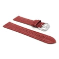 thumbnail image 2 of Bandini 12mm Womens Italian Leather Watch Band Strap - Red - Alligator Pattern, 2 of 5