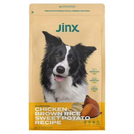 UPC: 0850012112556 | Jinx Chicken Brown Rice & Sweet Potato Dry Dog Food 11.5 lb. Bag