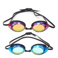 thumbnail image 1 of 2 pares de gafas de natación Gafas de natación Protección UV antivaho adulto, hombre, mujer, joven, rojo+azul lago, 1 of 5