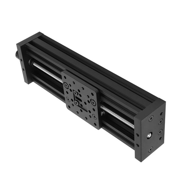 Practical Screw Slide Linear Table, Reasonable Design Liner Slide, For 3D Printer Black/Silver 250-500Mm Engraving Machine Black 300mm