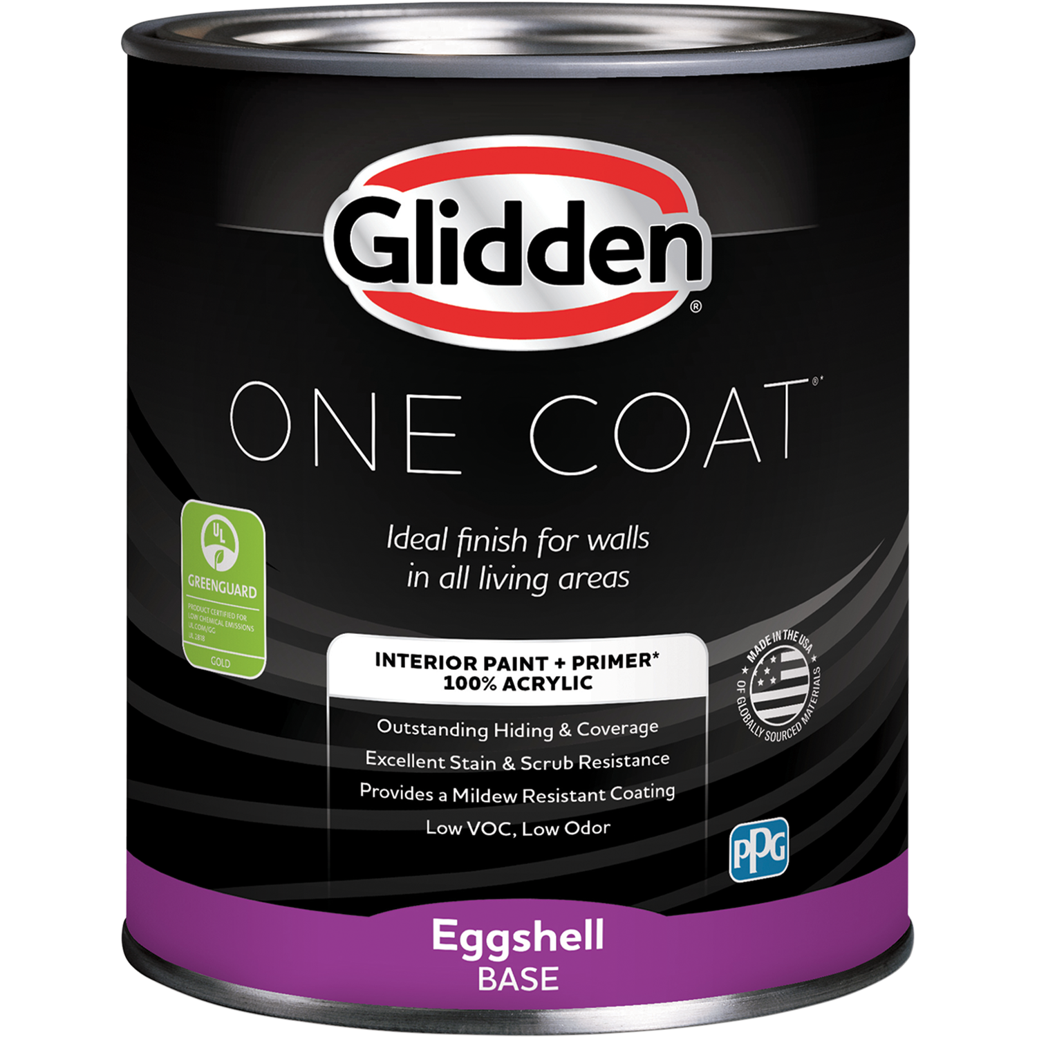 Glidden One Coat Interior Paint and Primer, Misty Surf / Blue, 1 Quart ...