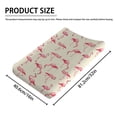 thumbnail image 2 of Watercolor Pink Flamingo Changing Pad Covers Summer Flamingo Diaper Changing Table Sheets for Boy Girl Tropical Bird Soft Stretchy Baby Change Table Mats 32''x16'', 2 of 6