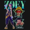 thumbnail image 2 of Juniors KPop Demon Hunters Zoey Stars Logo Sweatshirt, 2 of 4