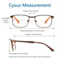 thumbnail image 4 of Cyxus Filtro de Luz Azul Gafas Lentes de Computadora para Hombres y Mujeres Anti Tensión de Ojos Bloquear Ultravioletas Lentes Claros Cyxus Style, 4 of 8
