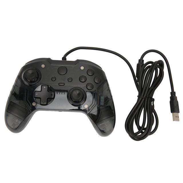 Mando de juegos Bling Bling con cable y doble vibración joystick para Xbox PC color negro