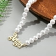 thumbnail image 5 of Guodhu Layered Pearl Necklaces for Women Boho Necklaces Dainty Stackable Layered Chain Necklace Jewelry Paperclip Chain Necklace, 5 of 5