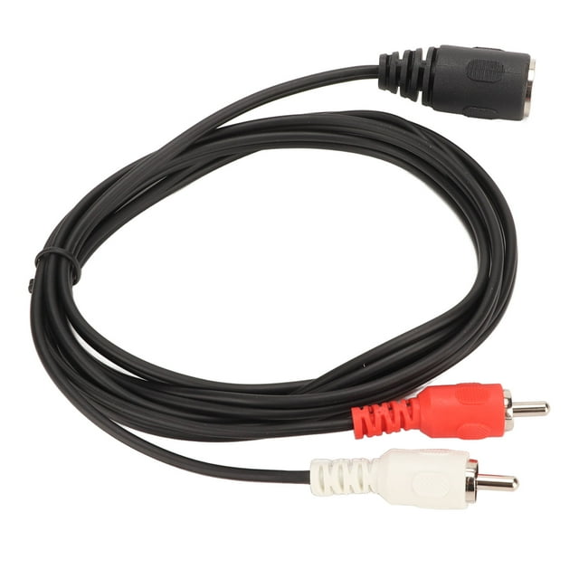 5 Pin DIN Female To 2 Male Cable, PVC Improve Signal Clarity Easy Plugging And Unplugging 4.9ft Sound Adapter Cable For VCR