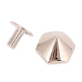 thumbnail image 4 of 20Pcs Hexagonal Cone Rivet, Anti Corrode Zinc Alloy Construction Easy to Install Rivet Screw Set for Leather Goods Bags Repair KitsGold 10mm, 4 of 7