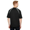 thumbnail image 3 of A4 Spartan Short Sleeve Color Block Crew For Men in Black/Graphite | N3001, 3 of 4