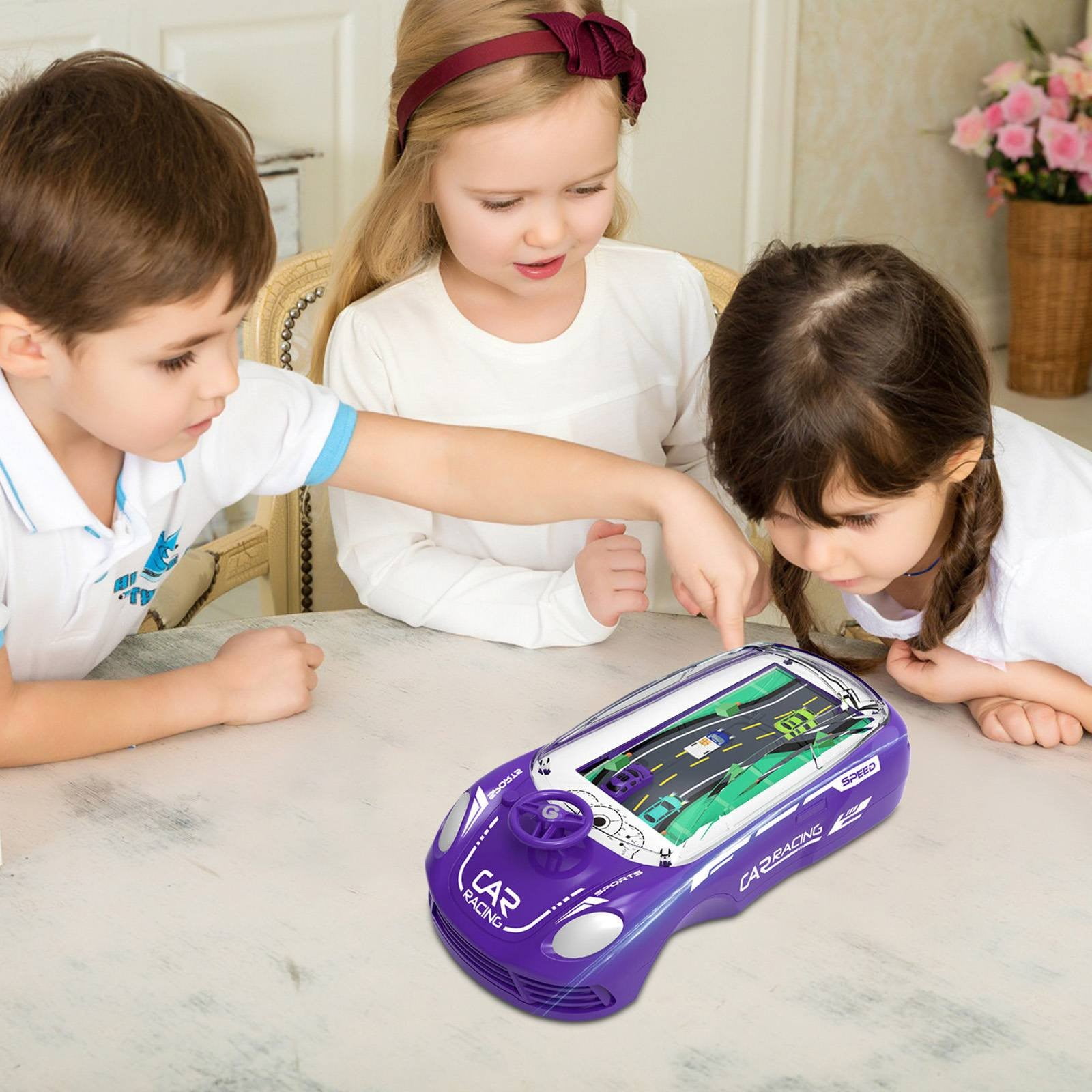 ZMKIAG Children's Handheld Game Console, Simulation Adventure Driving Racing Car Game, Educational Musical Car Toys, Boys Girls Small Car Thinking Training Concentration