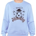 thumbnail image 2 of Country Ghost Howdy Sweatshirt Unisex Medium Light Blue, 2 of 5
