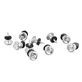 thumbnail image 2 of 10 Pcs Guitar Strap Lock Button Mushroom Straplocks Adjustable Strap Lock Pin Strap Retainer System For Ukulele Bass, 2 of 8