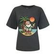thumbnail image 5 of Duqingm Christmas Shirts for Women 2025 Christmas Coffee Shirt Womens Xmas Snowman Latte Graphic Tees Holiday T Shirt Grey,2XL, 5 of 6