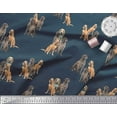 thumbnail image 4 of Soimoi Velvet Fabric Beagle,Cane Corso & English Cocker Spaniel Dog Print Sewing Fabric Yard 58 Inch Wide, 4 of 5