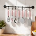 thumbnail image 2 of 7Pcs Kitchen Gadget Set, Stainless Steel Cooking Utensils with Comfort Grip Handles, Pink Kitchen Accessories for Cooking, Baking and Food Preparation, Home Kitchen Essentials, 2 of 7