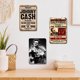 thumbnail image 3 of Placa Metal Vintage Johnny Cash Pintura Hierro Rectangular 20x30cm 3 Uds., 3 of 9
