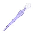 thumbnail image 2 of serony Makeup Tool Save Time Eye Brown Razor Facial Shaver Styling Props Scraper Shapers Eyebrows Trimmer Practical Eyebrow Stencil Transparent Purple, 2 of 6