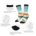 thumbnail image 3 of Naloa Coastal Palm Beach Kids Socks Unisex Kids and Toddlers' Crew Socks, ,1 Pairs, 3 of 5