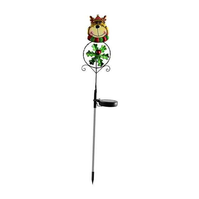 Adorno navideño con luz LED para exteriores, decoración para fiestas navideñas, luz solar brillante para , resistente al agua para jardín Alce