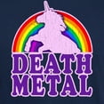 thumbnail image 3 of CafePress - Funny Death Metal Rainbow Unicorn (Vintage Distres - Men's Classic Graphic Cotton T-Shirt, 3 of 4