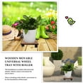 thumbnail image 4 of 1Pack Durable Movable Flowerpot Tray 9.8x9.8in in Simple and Generous Style for Home, 4 of 8