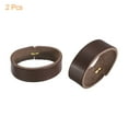 thumbnail image 3 of 2Pack Leather Belt Loop Keepers, 11.5cm Outer Girth Belt Strap Ring Buckle (Coffee), 3 of 6